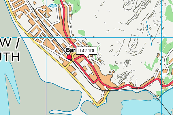 LL42 1DL map - OS VectorMap District (Ordnance Survey) LL42 1DL map - OS VectorMap District (Ordnance Survey)