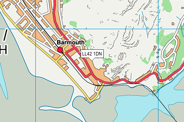 LL42 1DN map - OS VectorMap District (Ordnance Survey) LL42 1DN map - OS VectorMap District (Ordnance Survey)