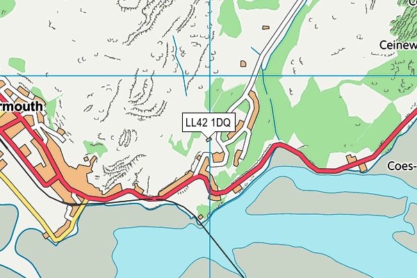 LL42 1DQ map - OS VectorMap District (Ordnance Survey) LL42 1DQ map - OS VectorMap District (Ordnance Survey)