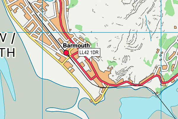 LL42 1DR map - OS VectorMap District (Ordnance Survey) LL42 1DR map - OS VectorMap District (Ordnance Survey)