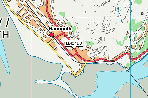 LL42 1DU map - OS VectorMap District (Ordnance Survey) LL42 1DU map - OS VectorMap District (Ordnance Survey)