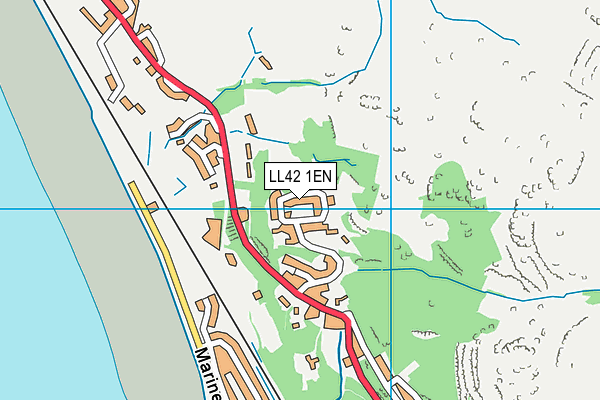LL42 1EN map - OS VectorMap District (Ordnance Survey) LL42 1EN map - OS VectorMap District (Ordnance Survey)