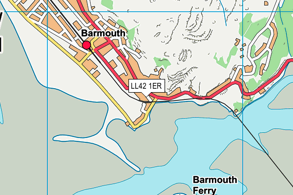 LL42 1ER map - OS VectorMap District (Ordnance Survey) LL42 1ER map - OS VectorMap District (Ordnance Survey)