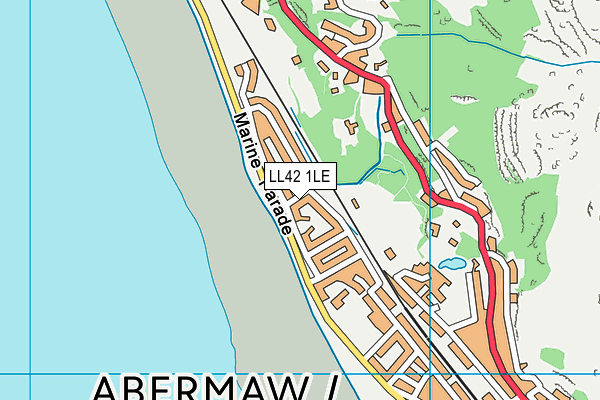 LL42 1LE map - OS VectorMap District (Ordnance Survey) LL42 1LE map - OS VectorMap District (Ordnance Survey)