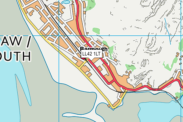 LL42 1LT map - OS VectorMap District (Ordnance Survey) LL42 1LT map - OS VectorMap District (Ordnance Survey)