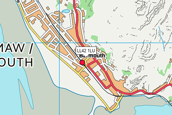 LL42 1LU map - OS VectorMap District (Ordnance Survey) LL42 1LU map - OS VectorMap District (Ordnance Survey)