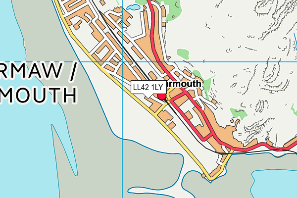 LL42 1LY map - OS VectorMap District (Ordnance Survey) LL42 1LY map - OS VectorMap District (Ordnance Survey)