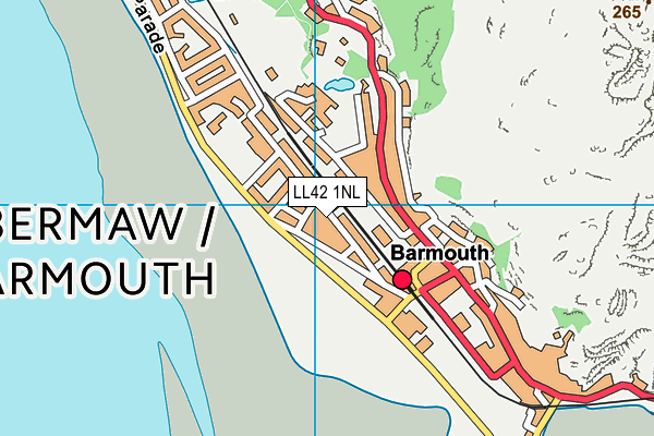 LL42 1NL map - OS VectorMap District (Ordnance Survey) LL42 1NL map - OS VectorMap District (Ordnance Survey)