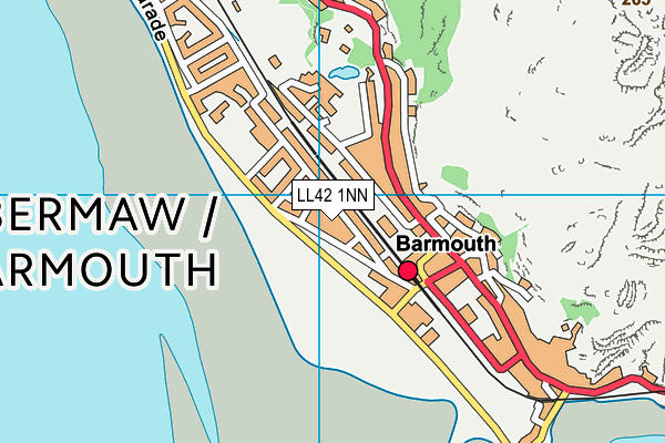 LL42 1NN map - OS VectorMap District (Ordnance Survey)