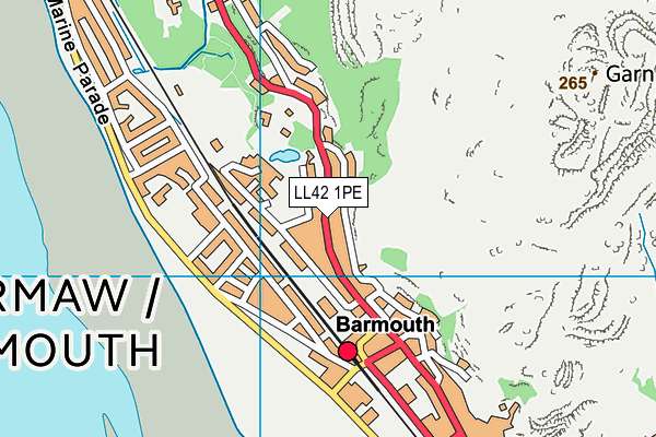LL42 1PE map - OS VectorMap District (Ordnance Survey) LL42 1PE map - OS VectorMap District (Ordnance Survey)