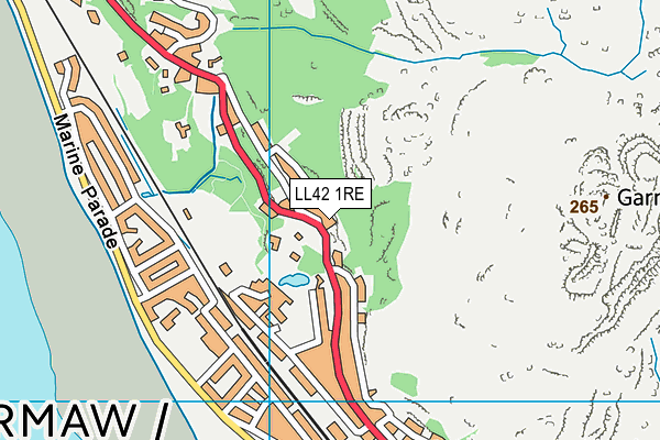 LL42 1RE map - OS VectorMap District (Ordnance Survey) LL42 1RE map - OS VectorMap District (Ordnance Survey)