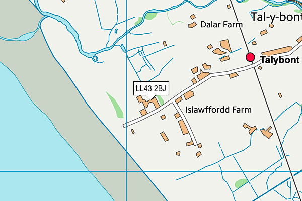 LL43 2BJ map - OS VectorMap District (Ordnance Survey) LL43 2BJ map - OS VectorMap District (Ordnance Survey)