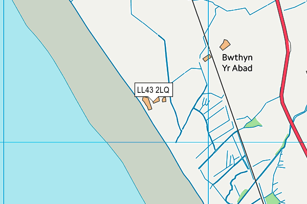 LL43 2LQ map - OS VectorMap District (Ordnance Survey) LL43 2LQ map - OS VectorMap District (Ordnance Survey)