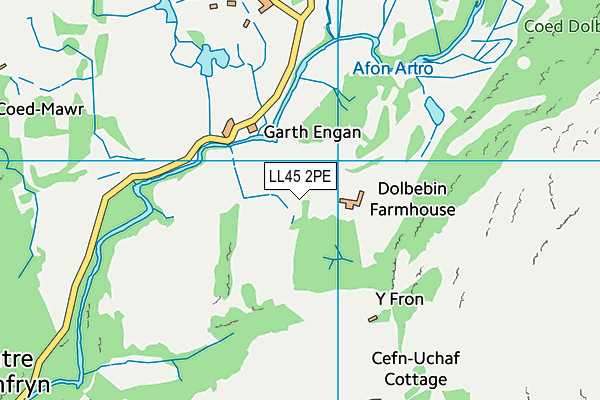 LL45 2PE map - OS VectorMap District (Ordnance Survey) LL45 2PE map - OS VectorMap District (Ordnance Survey)