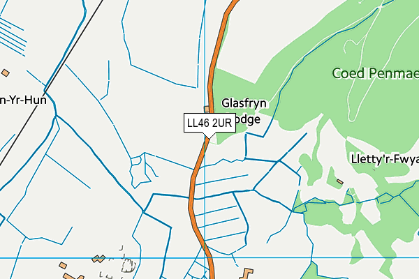 LL46 2UR map - OS VectorMap District (Ordnance Survey) LL46 2UR map - OS VectorMap District (Ordnance Survey)