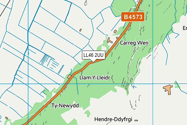 LL46 2UU map - OS VectorMap District (Ordnance Survey) LL46 2UU map - OS VectorMap District (Ordnance Survey)