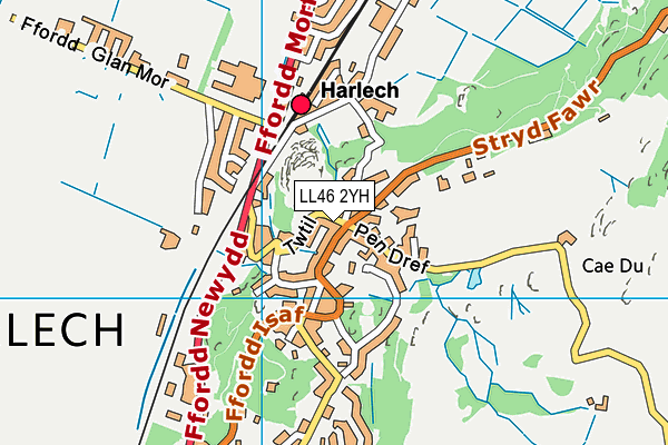 LL46 2YH map - OS VectorMap District (Ordnance Survey) LL46 2YH map - OS VectorMap District (Ordnance Survey)