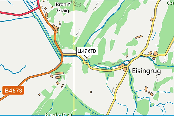 LL47 6TD map - OS VectorMap District (Ordnance Survey) LL47 6TD map - OS VectorMap District (Ordnance Survey)