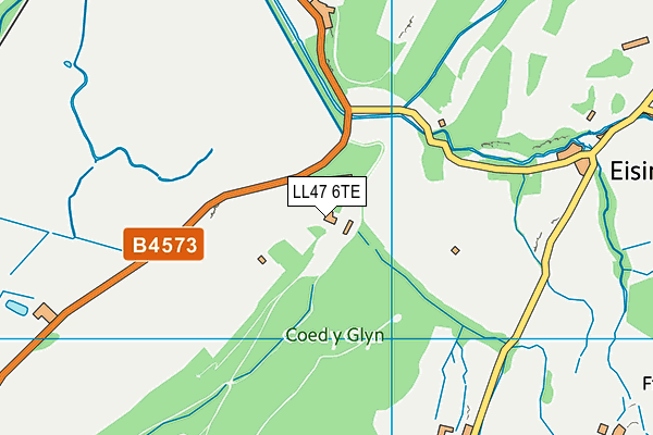LL47 6TE map - OS VectorMap District (Ordnance Survey) LL47 6TE map - OS VectorMap District (Ordnance Survey)