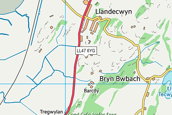 LL47 6YG map - OS VectorMap District (Ordnance Survey) LL47 6YG map - OS VectorMap District (Ordnance Survey)