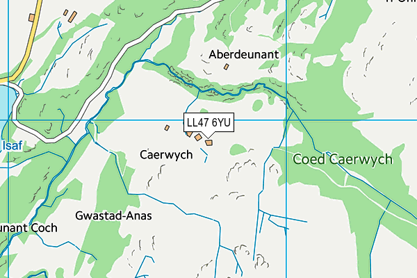 LL47 6YU map - OS VectorMap District (Ordnance Survey) LL47 6YU map - OS VectorMap District (Ordnance Survey)