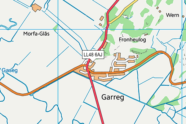 LL48 6AJ map - OS VectorMap District (Ordnance Survey) LL48 6AJ map - OS VectorMap District (Ordnance Survey)