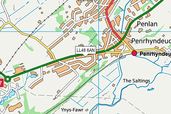 LL48 6AN map - OS VectorMap District (Ordnance Survey) LL48 6AN map - OS VectorMap District (Ordnance Survey)
