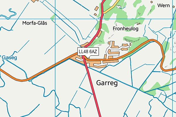 LL48 6AZ map - OS VectorMap District (Ordnance Survey) LL48 6AZ map - OS VectorMap District (Ordnance Survey)