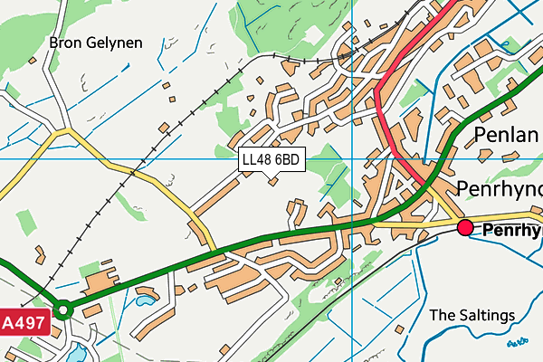 LL48 6BD map - OS VectorMap District (Ordnance Survey) LL48 6BD map - OS VectorMap District (Ordnance Survey)