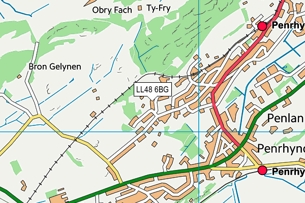LL48 6BG map - OS VectorMap District (Ordnance Survey) LL48 6BG map - OS VectorMap District (Ordnance Survey)