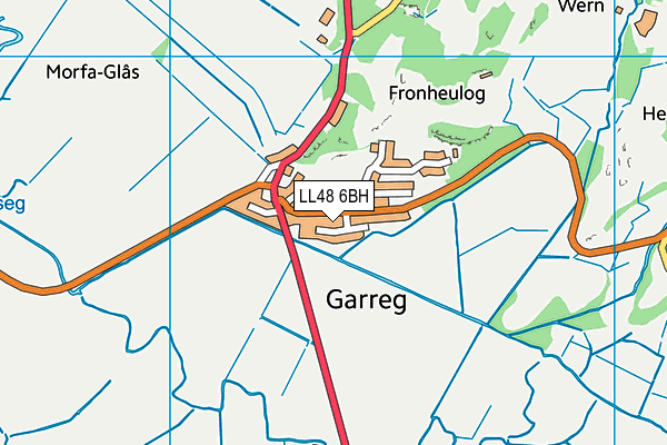 LL48 6BH map - OS VectorMap District (Ordnance Survey) LL48 6BH map - OS VectorMap District (Ordnance Survey)