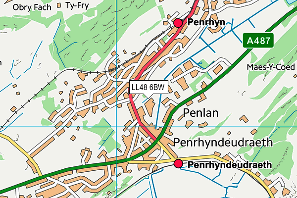 LL48 6BW map - OS VectorMap District (Ordnance Survey) LL48 6BW map - OS VectorMap District (Ordnance Survey)