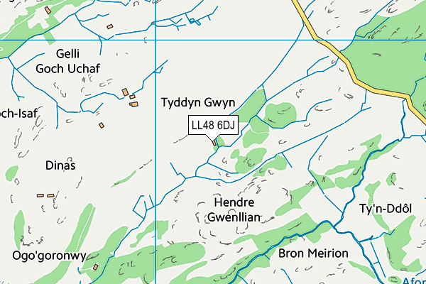 LL48 6DJ map - OS VectorMap District (Ordnance Survey) LL48 6DJ map - OS VectorMap District (Ordnance Survey)