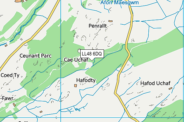 LL48 6DQ map - OS VectorMap District (Ordnance Survey) LL48 6DQ map - OS VectorMap District (Ordnance Survey)