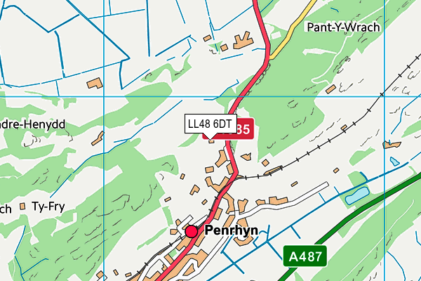 LL48 6DT map - OS VectorMap District (Ordnance Survey) LL48 6DT map - OS VectorMap District (Ordnance Survey)