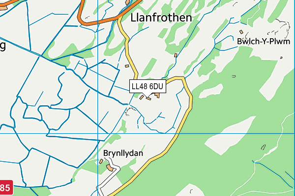 LL48 6DU map - OS VectorMap District (Ordnance Survey) LL48 6DU map - OS VectorMap District (Ordnance Survey)