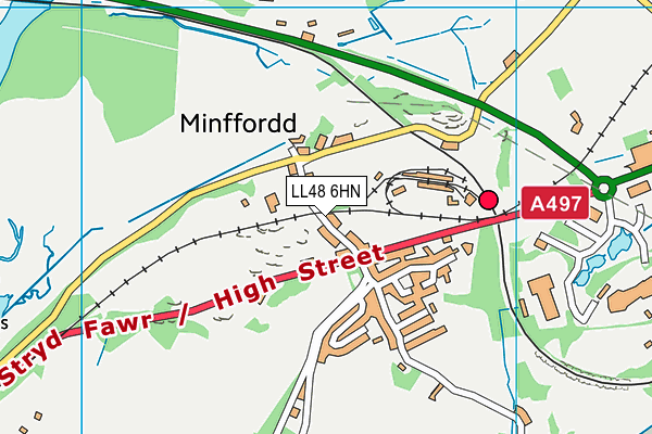 LL48 6HN map - OS VectorMap District (Ordnance Survey) LL48 6HN map - OS VectorMap District (Ordnance Survey)