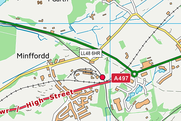 LL48 6HR map - OS VectorMap District (Ordnance Survey) LL48 6HR map - OS VectorMap District (Ordnance Survey)