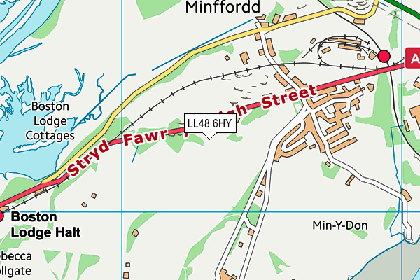 LL48 6HY map - OS VectorMap District (Ordnance Survey) LL48 6HY map - OS VectorMap District (Ordnance Survey)