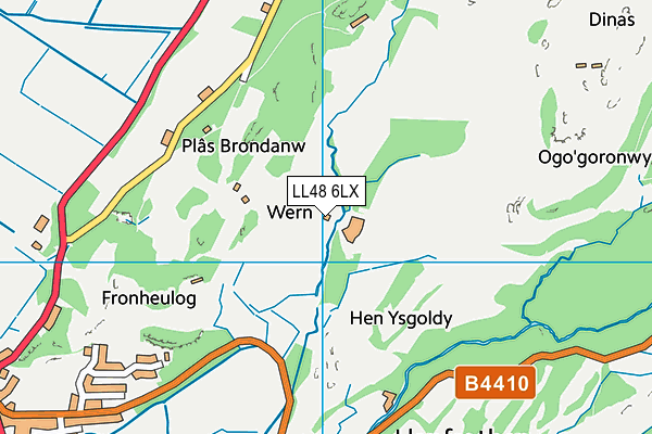 LL48 6LX map - OS VectorMap District (Ordnance Survey) LL48 6LX map - OS VectorMap District (Ordnance Survey)