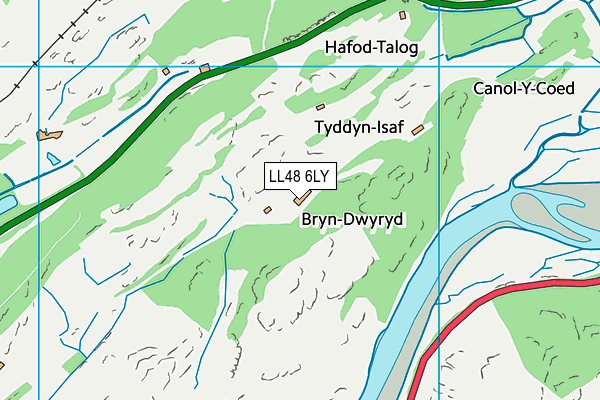 LL48 6LY map - OS VectorMap District (Ordnance Survey) LL48 6LY map - OS VectorMap District (Ordnance Survey)