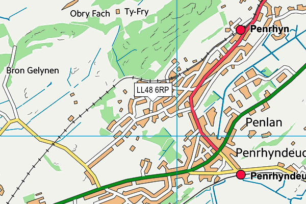 LL48 6RP map - OS VectorMap District (Ordnance Survey)