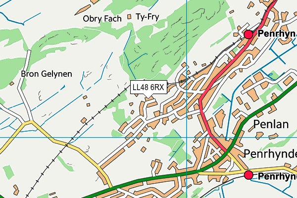 LL48 6RX map - OS VectorMap District (Ordnance Survey) LL48 6RX map - OS VectorMap District (Ordnance Survey)