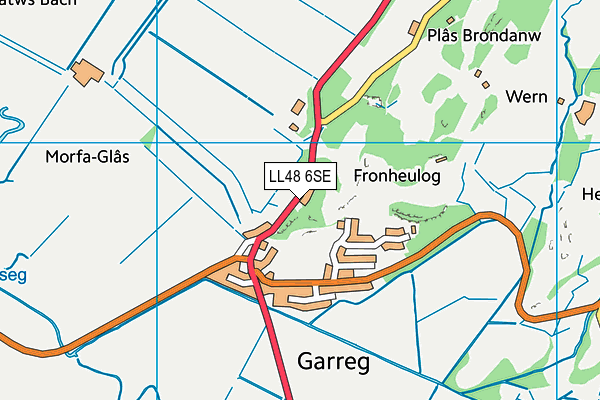 LL48 6SE map - OS VectorMap District (Ordnance Survey)