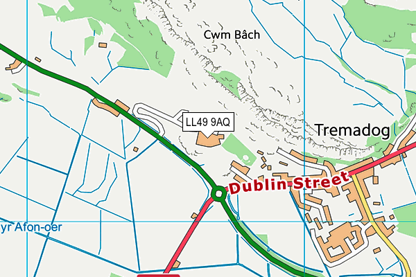 LL49 9AQ map - OS VectorMap District (Ordnance Survey) LL49 9AQ map - OS VectorMap District (Ordnance Survey)