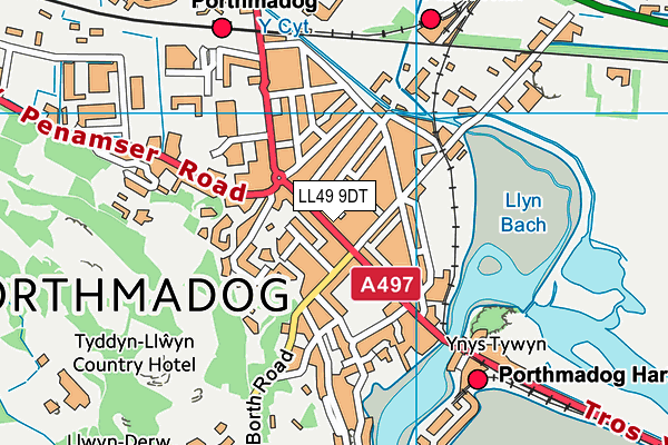 LL49 9DT map - OS VectorMap District (Ordnance Survey) LL49 9DT map - OS VectorMap District (Ordnance Survey)