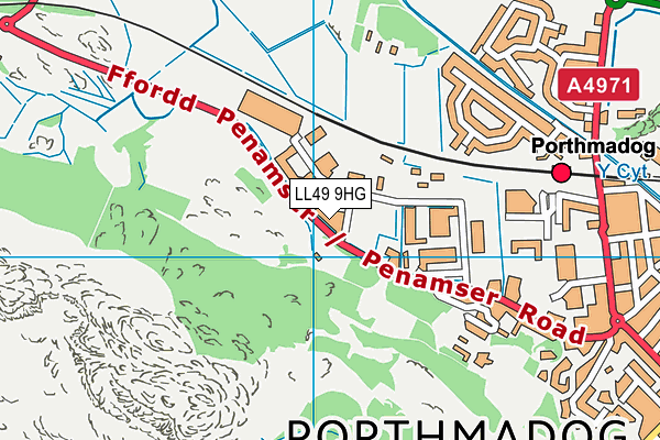 LL49 9HG map - OS VectorMap District (Ordnance Survey) LL49 9HG map - OS VectorMap District (Ordnance Survey)