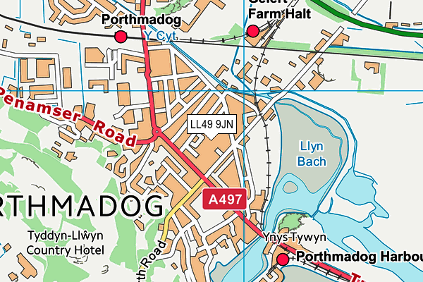 LL49 9JN map - OS VectorMap District (Ordnance Survey) LL49 9JN map - OS VectorMap District (Ordnance Survey)