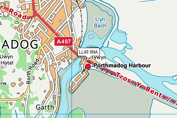 LL49 9NA map - OS VectorMap District (Ordnance Survey) LL49 9NA map - OS VectorMap District (Ordnance Survey)
