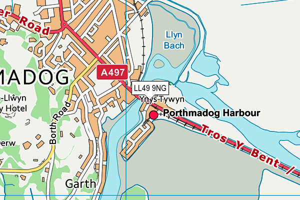 LL49 9NG map - OS VectorMap District (Ordnance Survey) LL49 9NG map - OS VectorMap District (Ordnance Survey)